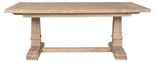 Campbell Extension Dining Table, Stonewash